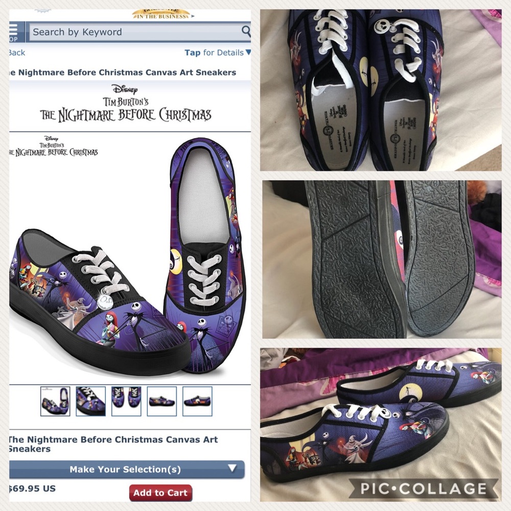 Night mare before Christmas shoes size 8